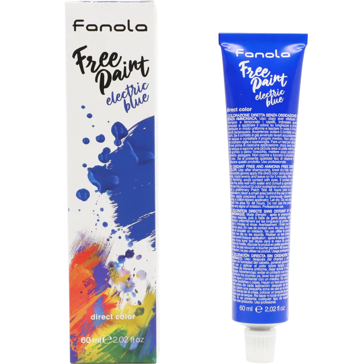 +Fanola Free Paint Direct Colour Electric Blue 60ml