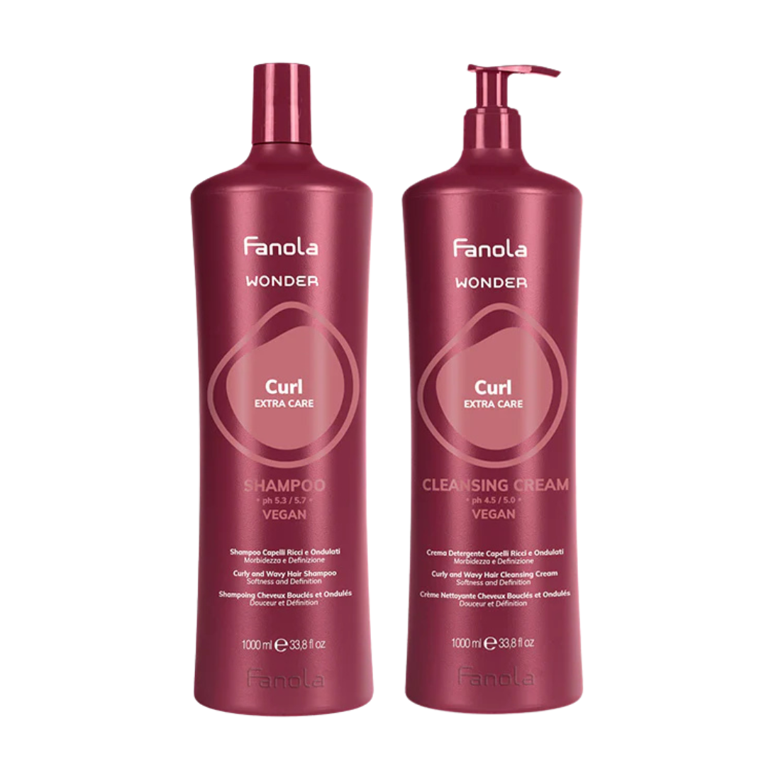 Fanola Wonder Curl Extra Care Shampoo &amp; Conditioner 1 Litre Duo
