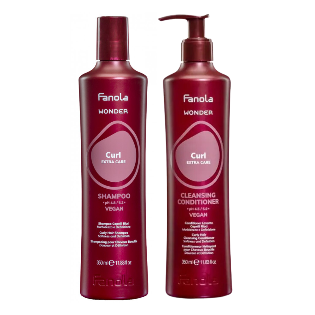 Fanola Wonder Curl Extra Care Shampoo &amp; Conditioner 350ml Duo