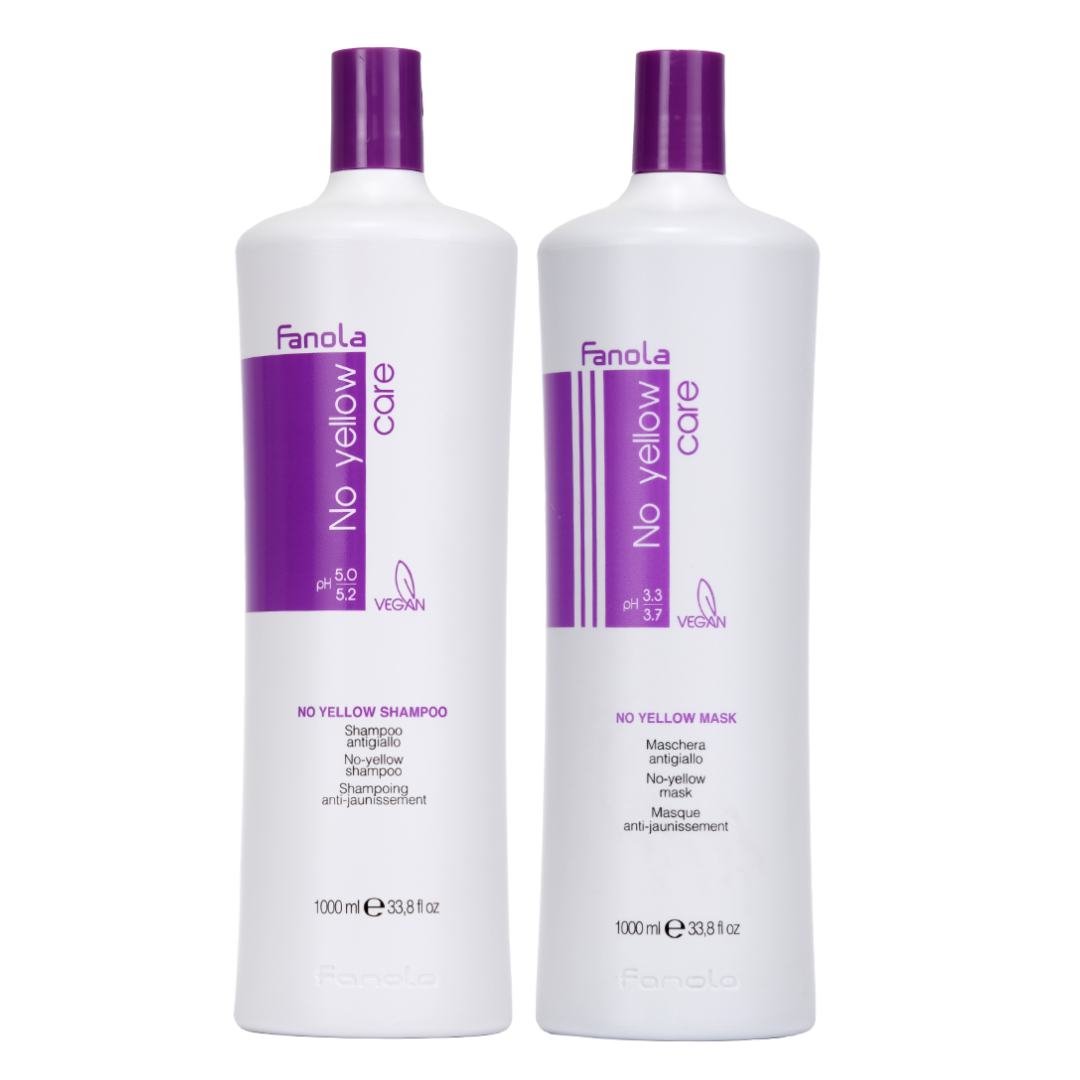 Fanola No Yellow Supersize Shampoo &amp; Mask Duo 1 Litre
